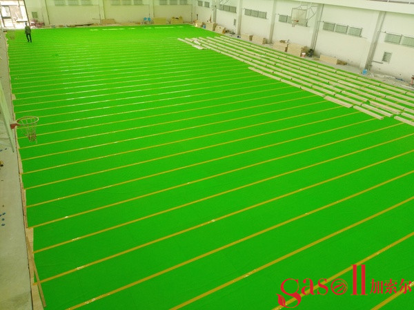 实木体育馆地板修复2