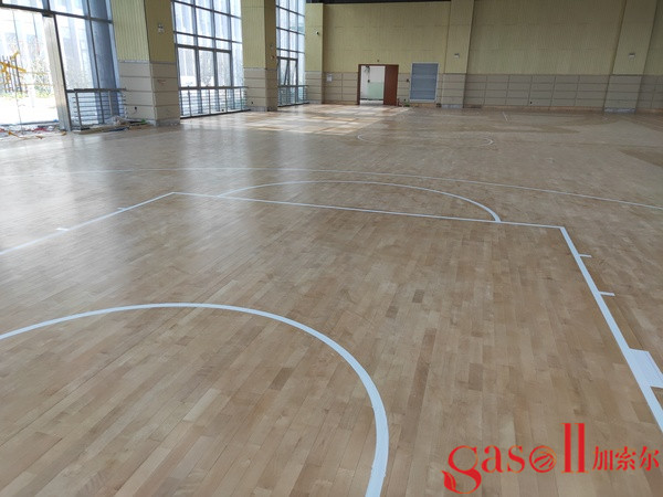 篮球场木地板安装细节